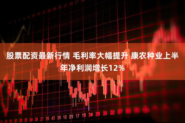 股票配资最新行情 毛利率大幅提升 康农种业上半年净利润增长12%